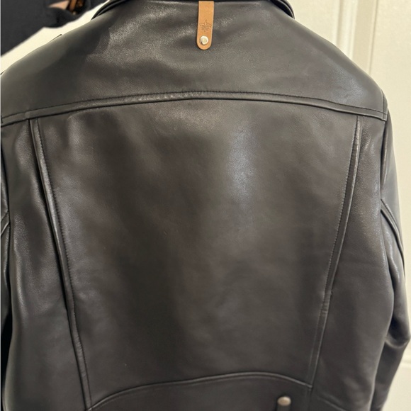 Mackage Black Leather Biker Jacket - Picture 4 of 9